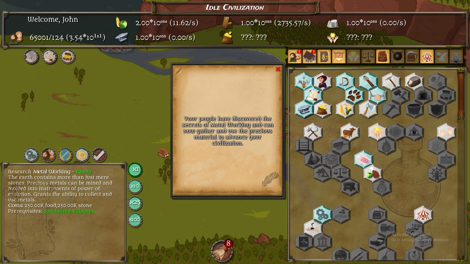 Изображение игры: Idle Civilization