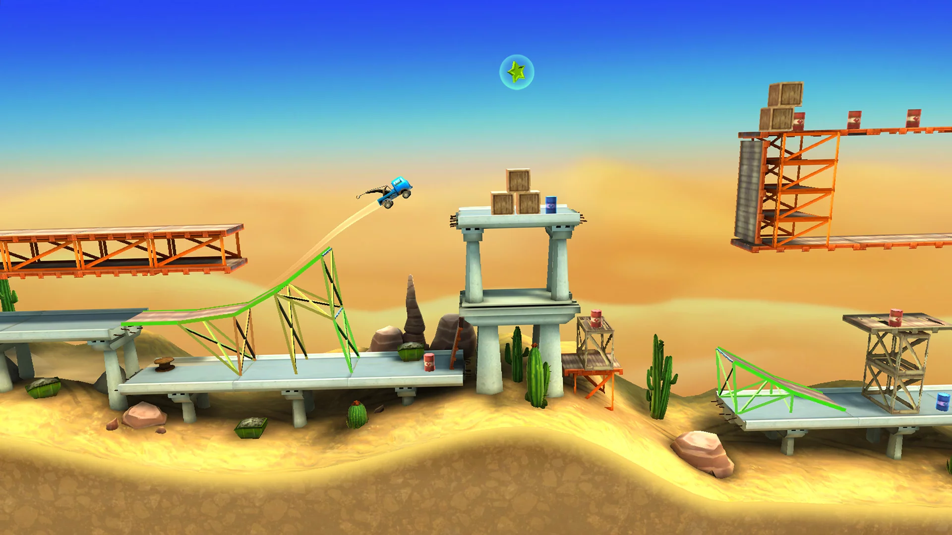 Изображение игры: Bridge Constructor Stunts