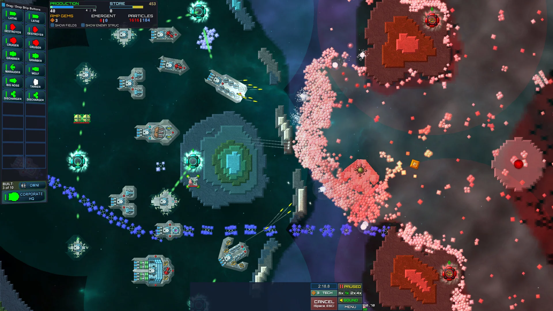 Изображение игры: Particle Fleet: Emergence
