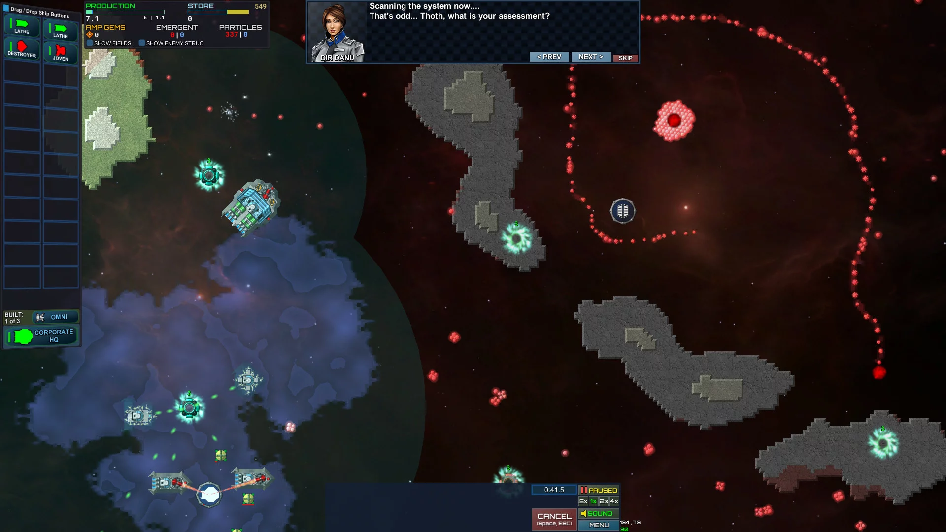Изображение игры: Particle Fleet: Emergence