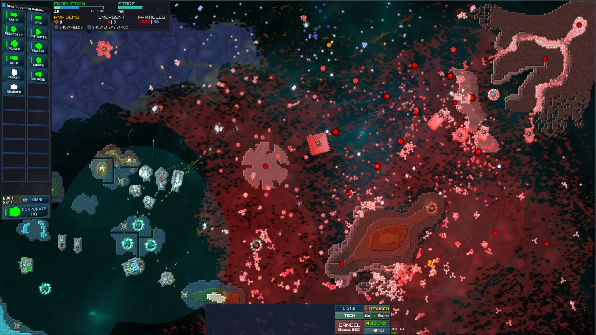 Изображение игры: Particle Fleet: Emergence