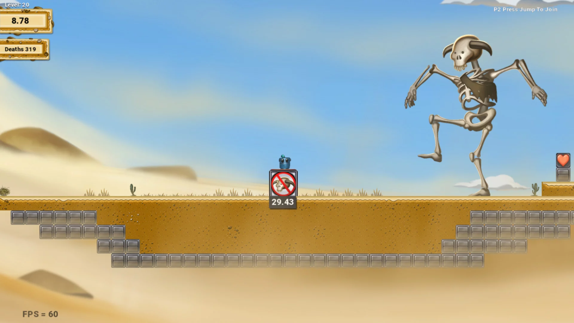 Изображение игры: Super Robot Jump Jump