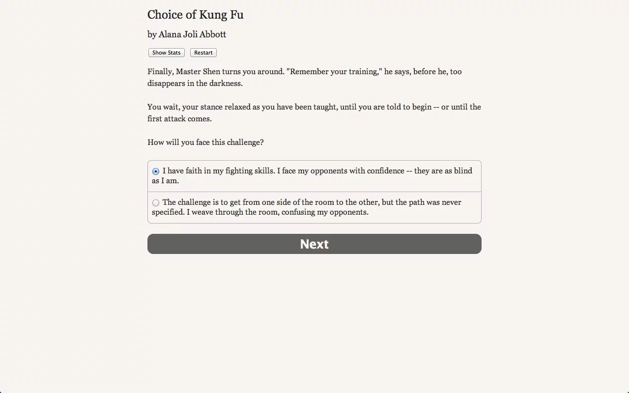 Изображение игры: Choice of Kung Fu