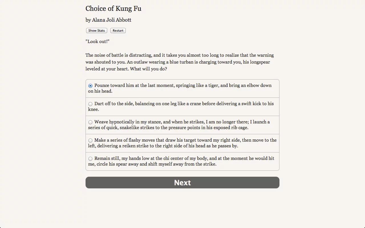 Изображение игры: Choice of Kung Fu