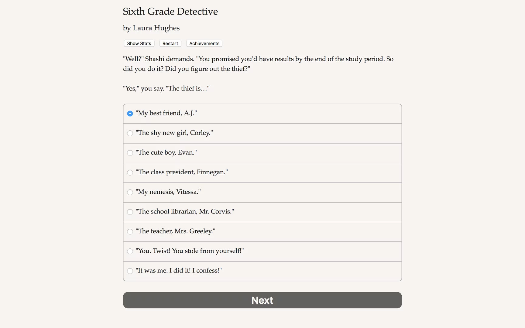 Изображение игры: Sixth Grade Detective