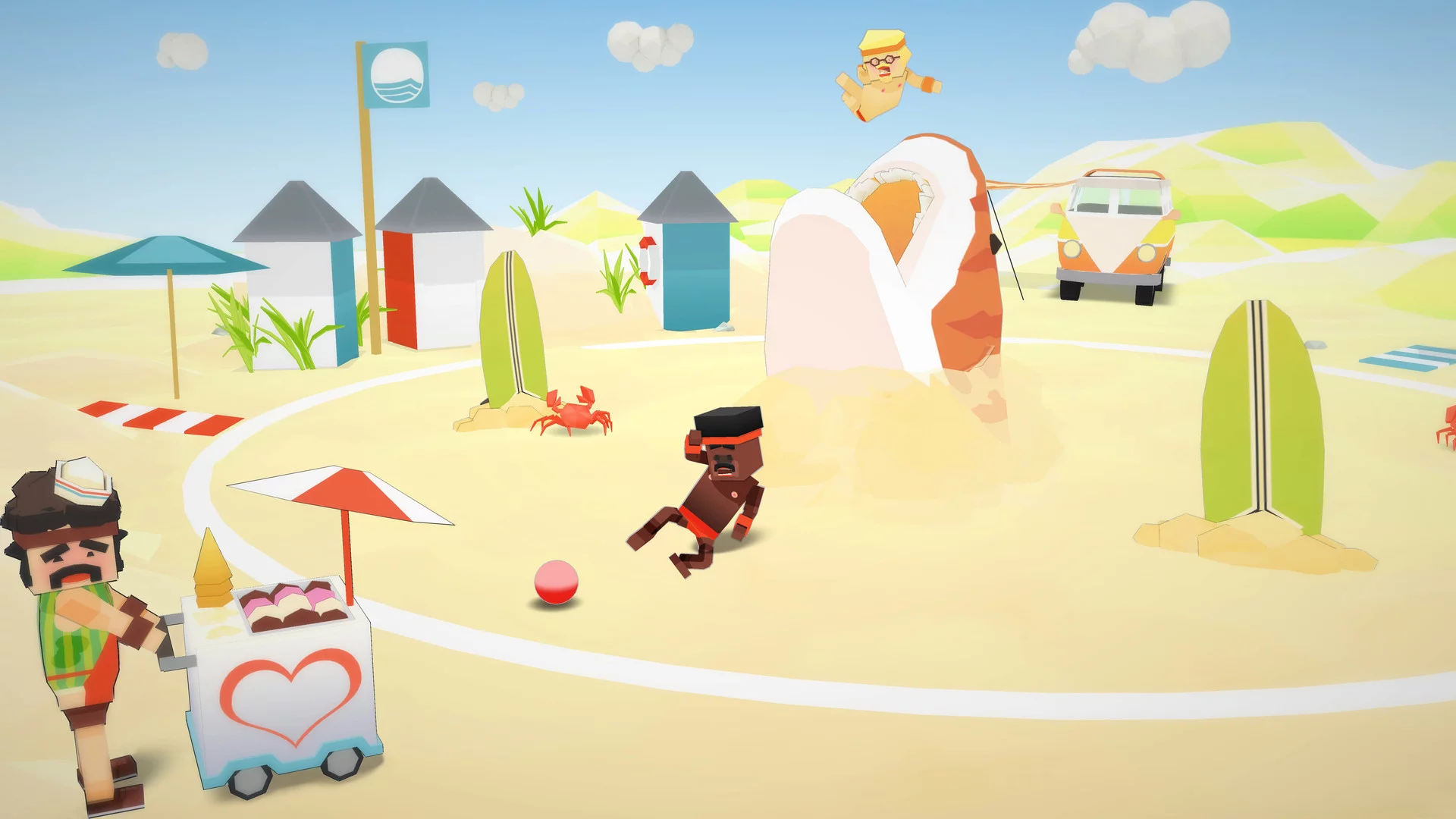Изображение игры: Stikbold! A Dodgeball Adventure