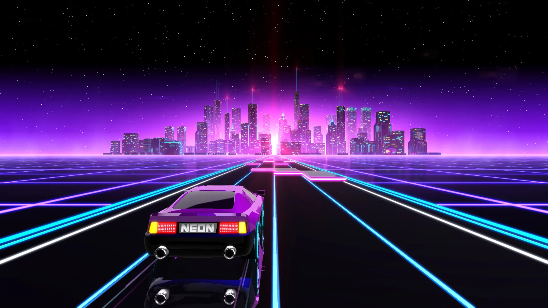 Изображение игры: Neon Drive