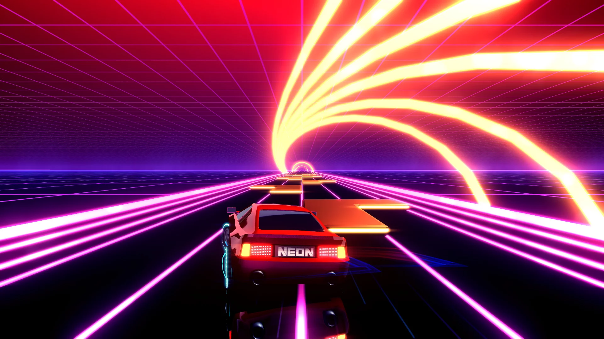 Изображение игры: Neon Drive