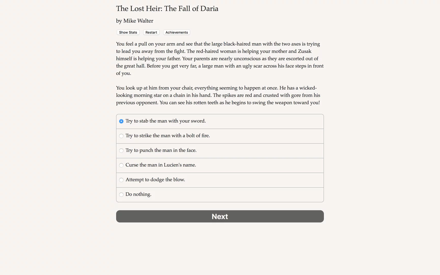 Изображение игры: The Lost Heir: The Fall of Daria