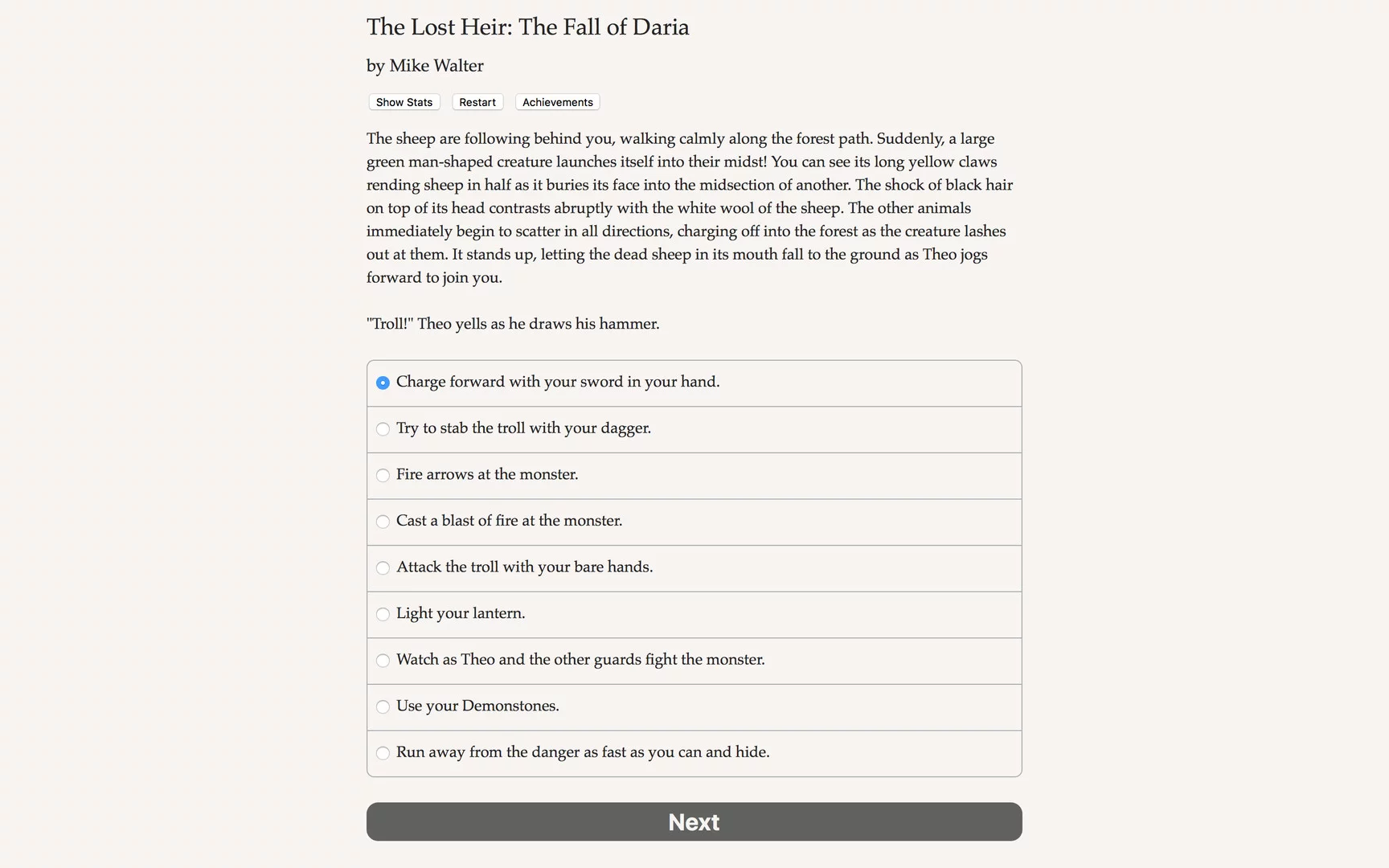 Изображение игры: The Lost Heir: The Fall of Daria