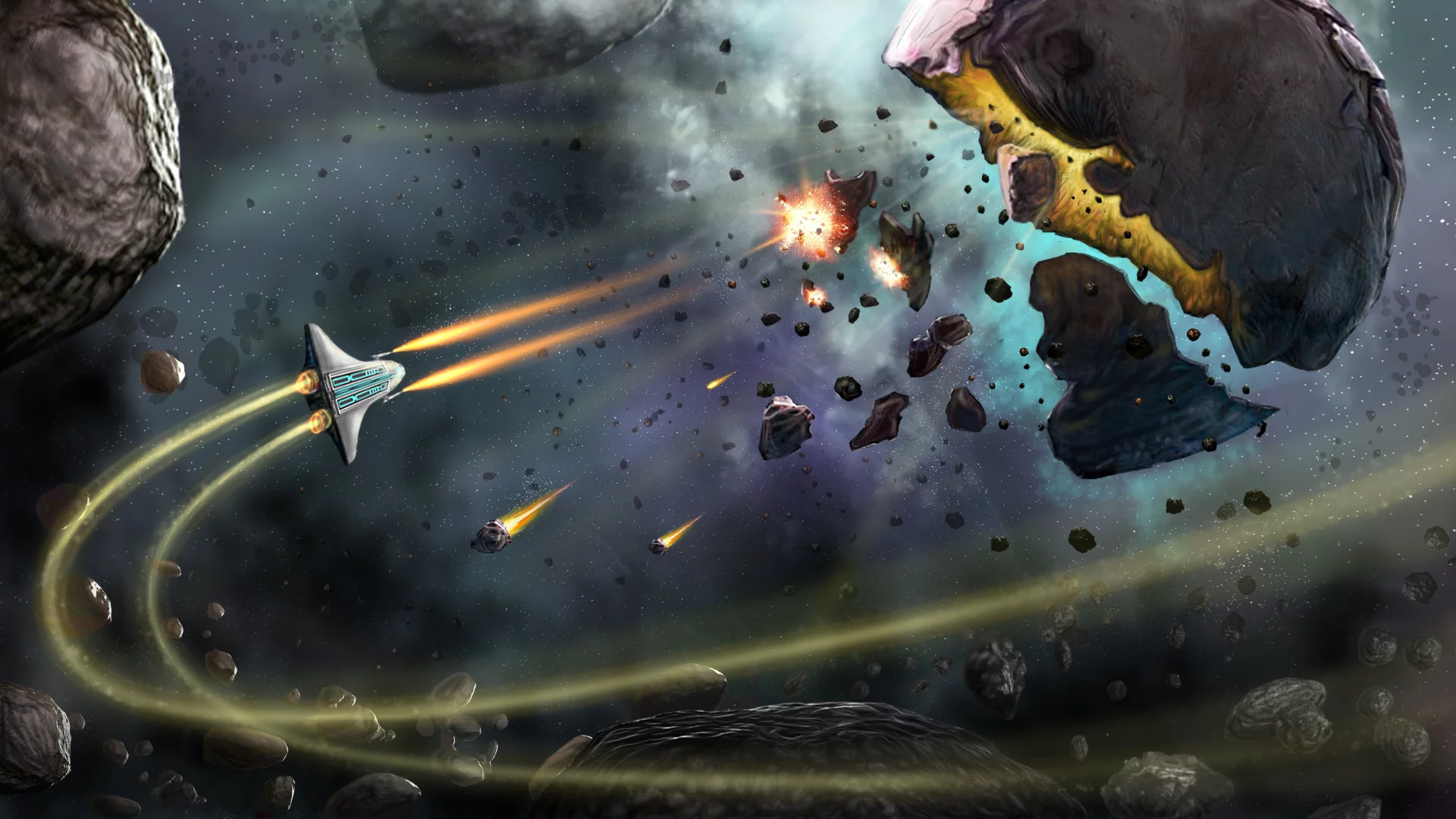 Изображение игры: Asteroid Bounty Hunter