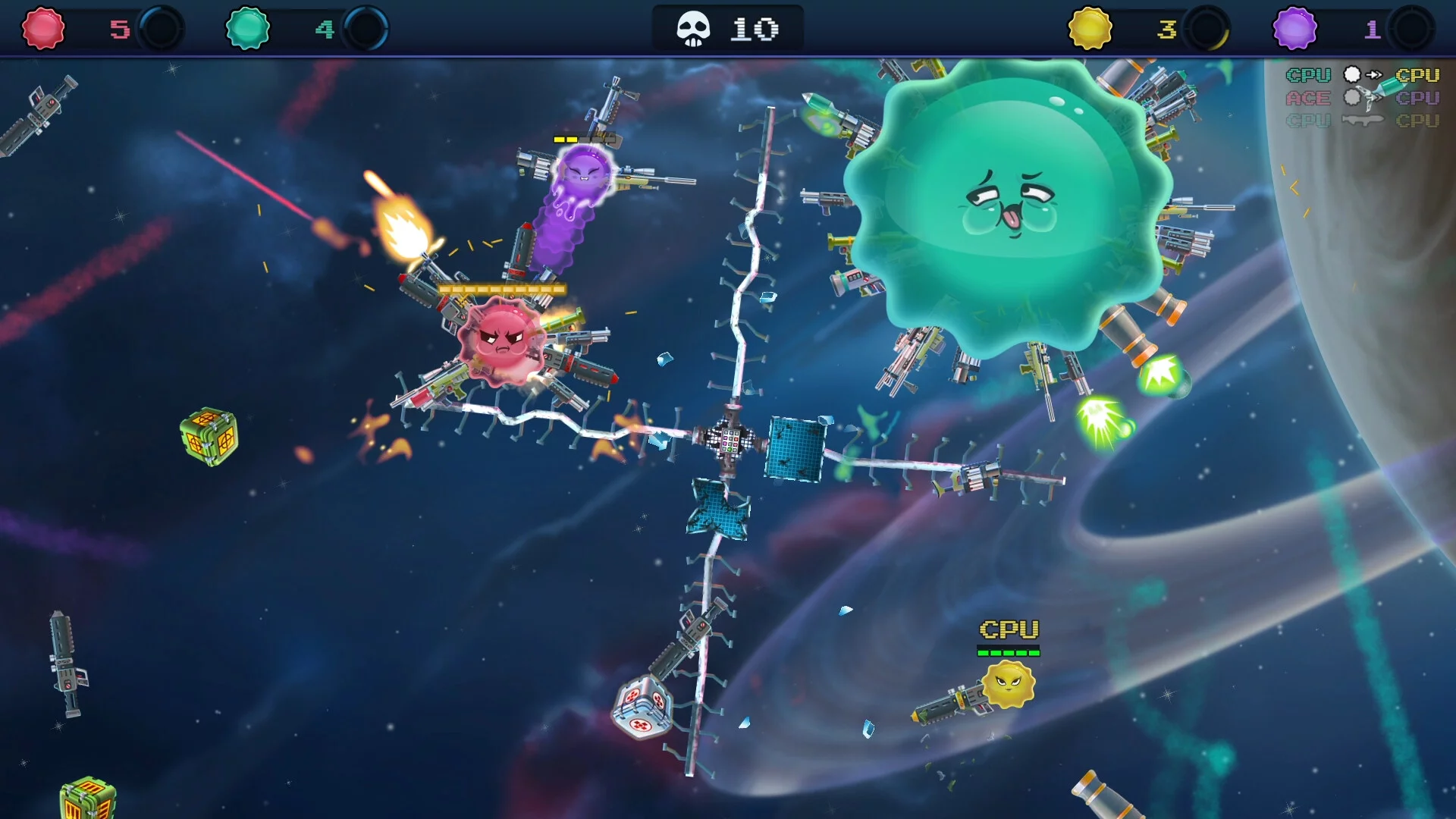 Изображение игры: Armed and Gelatinous: Couch Edition