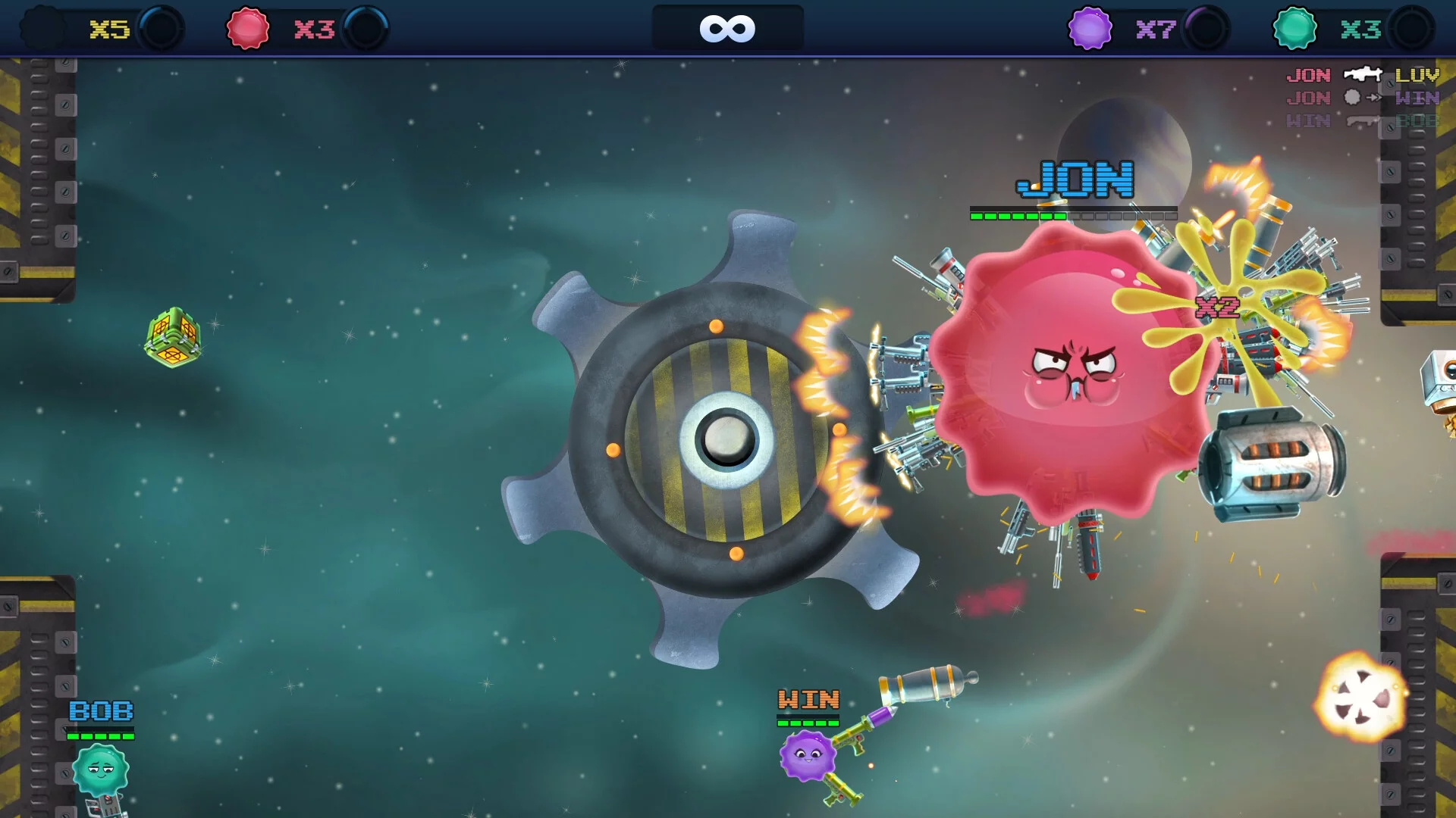 Изображение игры: Armed and Gelatinous: Couch Edition