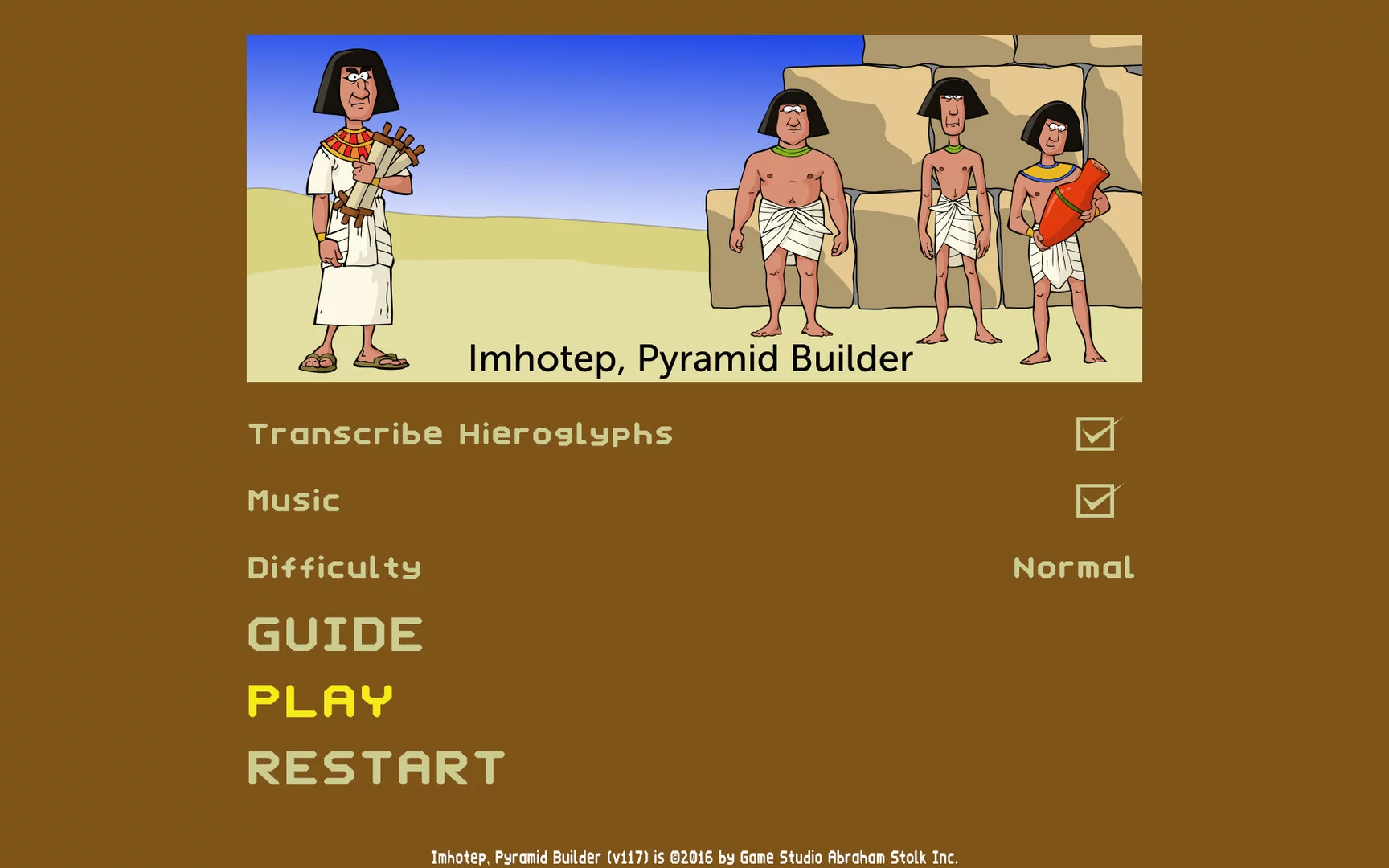 Изображение игры: Imhotep, Pyramid Builder