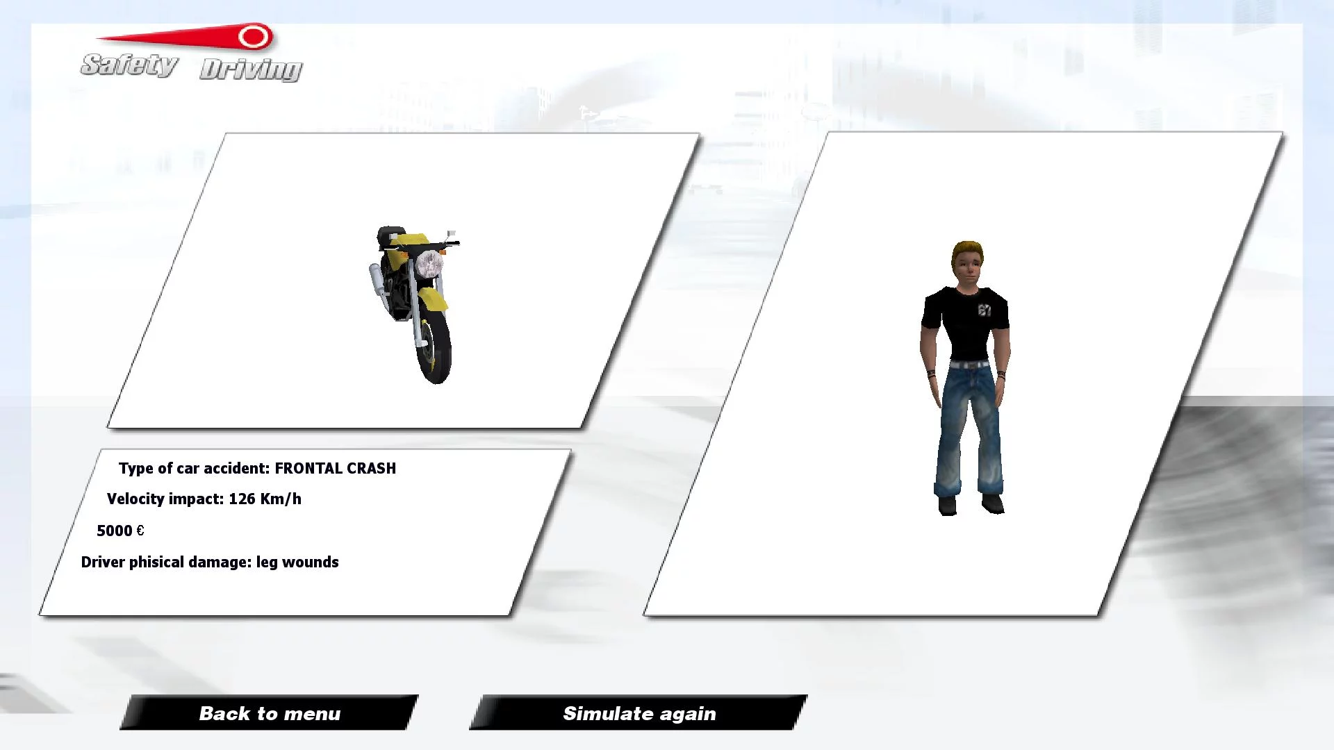 Изображение игры: Safety Driving Simulator: Motorbike