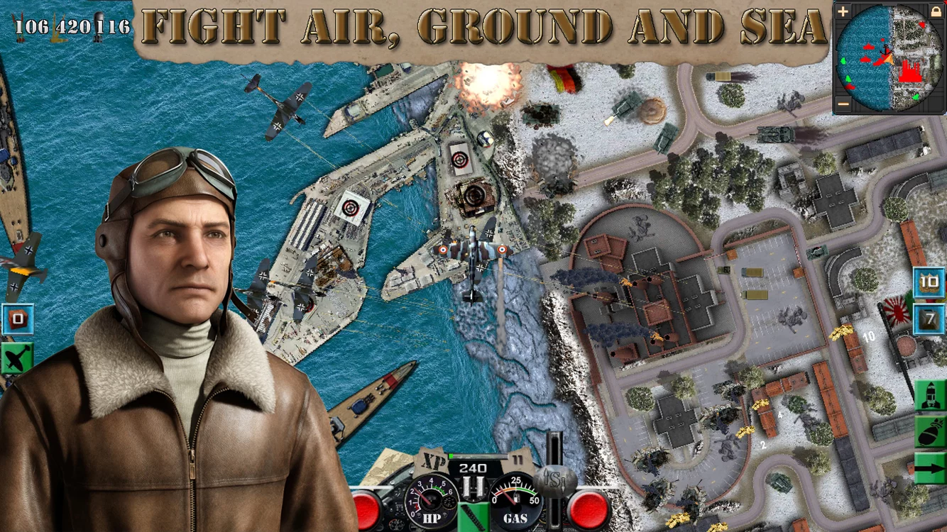 Изображение игры: War Birds: WW2 Air strike 1942