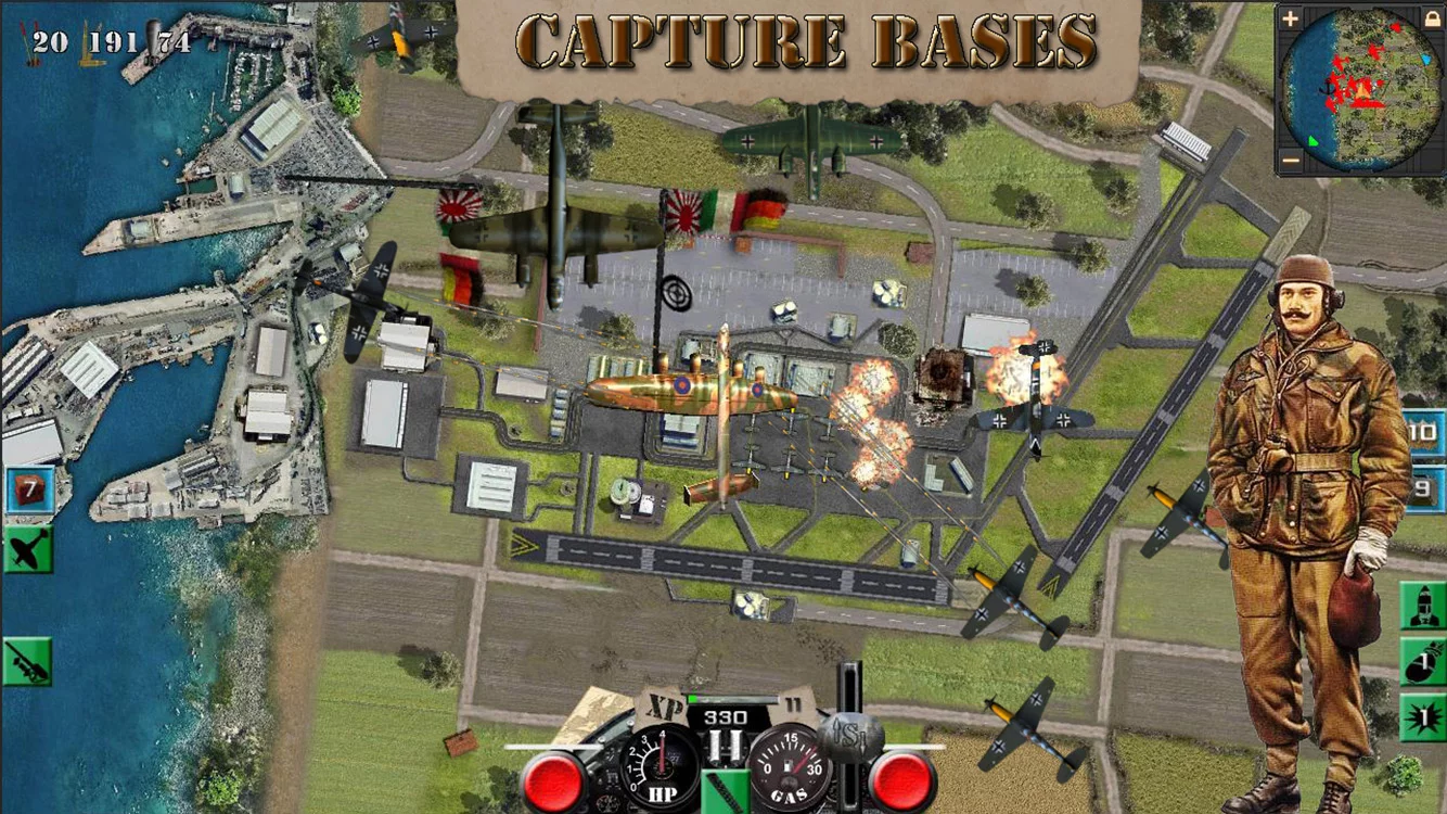 Изображение игры: War Birds: WW2 Air strike 1942