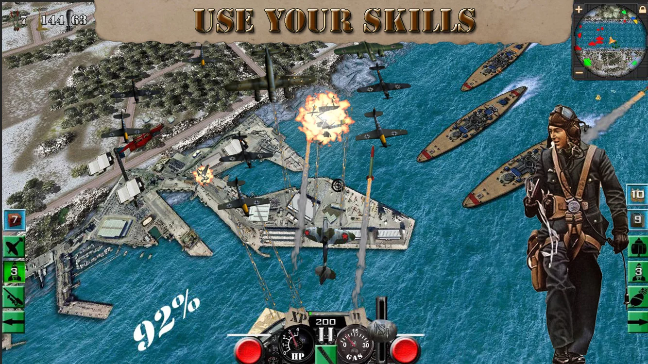 Изображение игры: War Birds: WW2 Air strike 1942