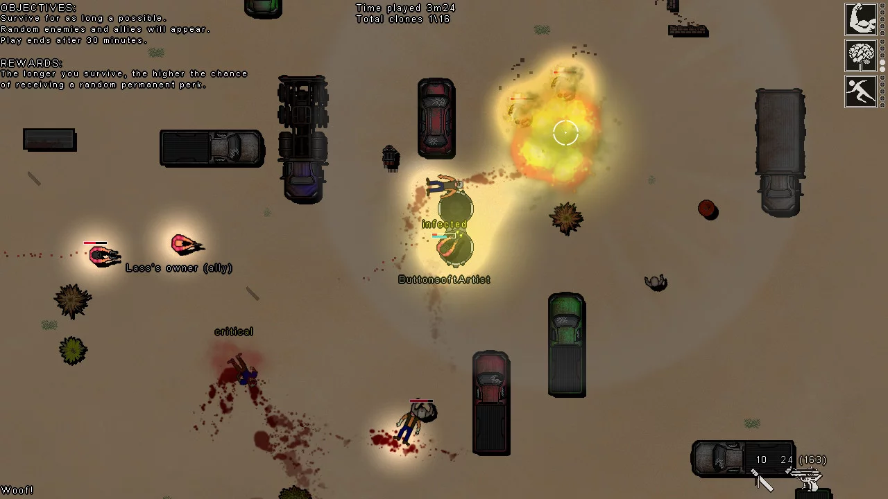 Изображение игры: One Clone Left