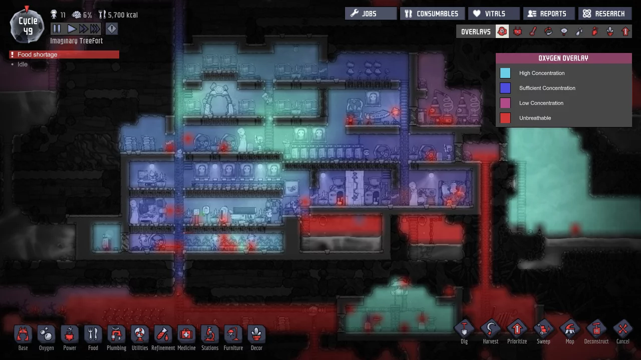 Изображение игры: Oxygen Not Included