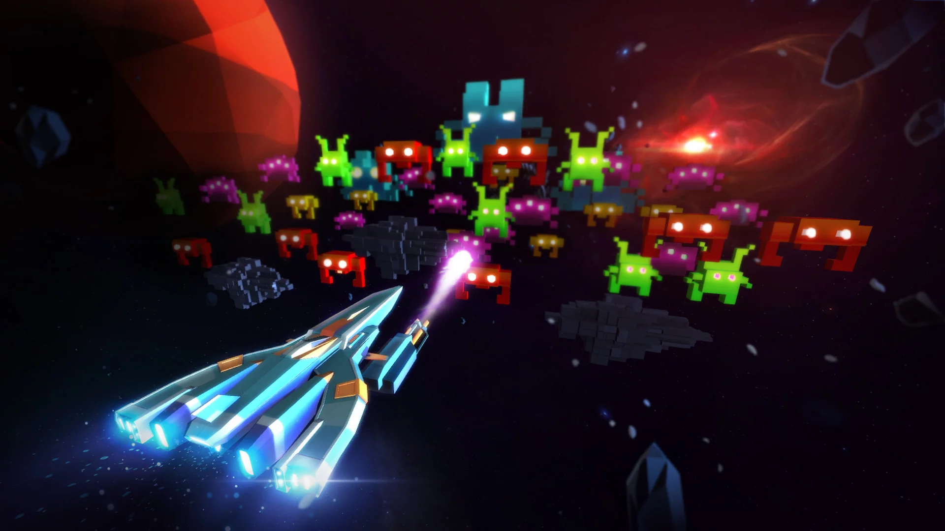 Изображение игры: Space Bit Attack