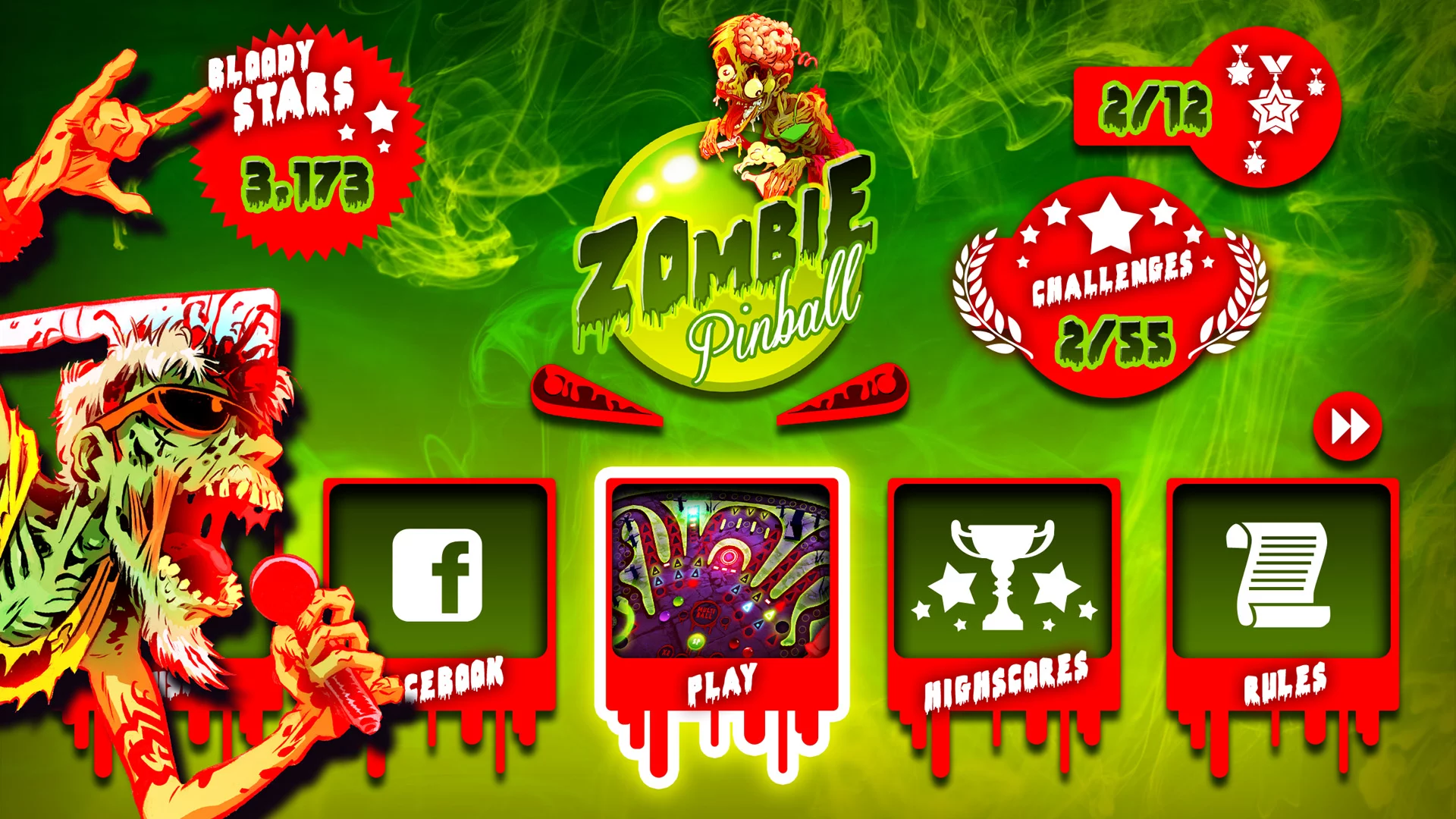 Изображение игры: Zombie Pinball