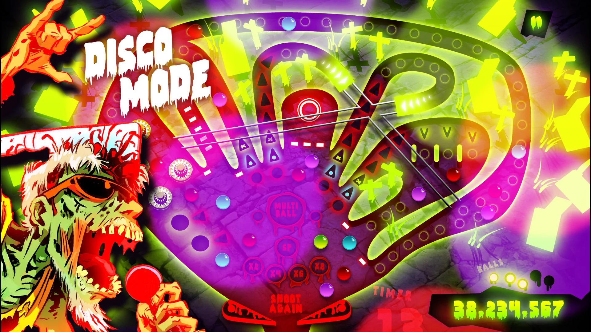 Изображение игры: Zombie Pinball