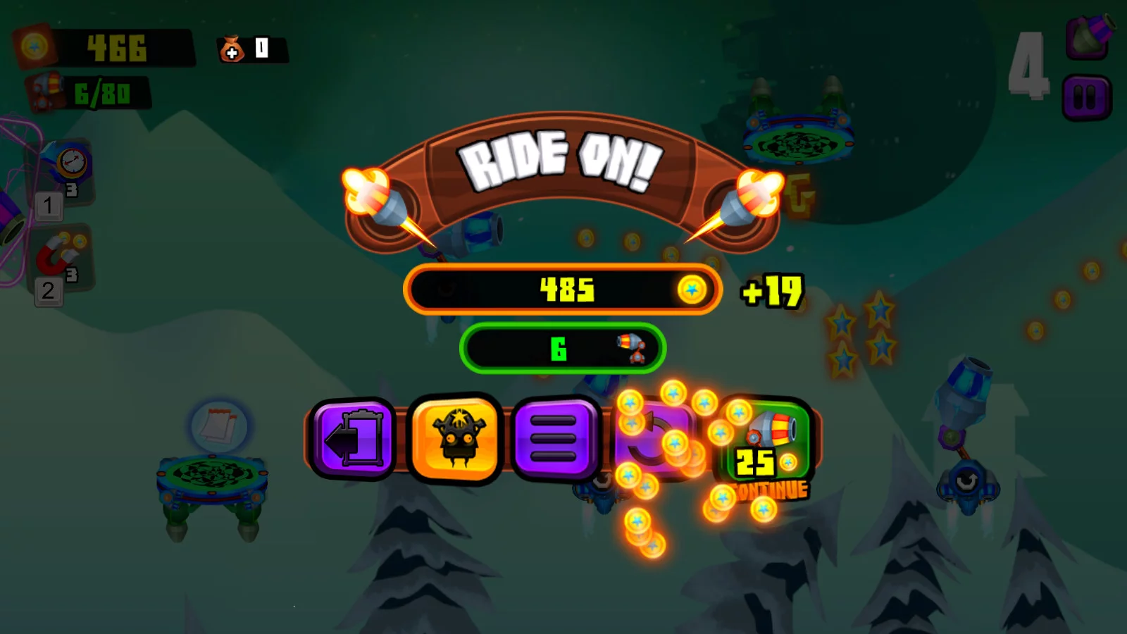 Изображение игры: Galaxy Cannon Rider