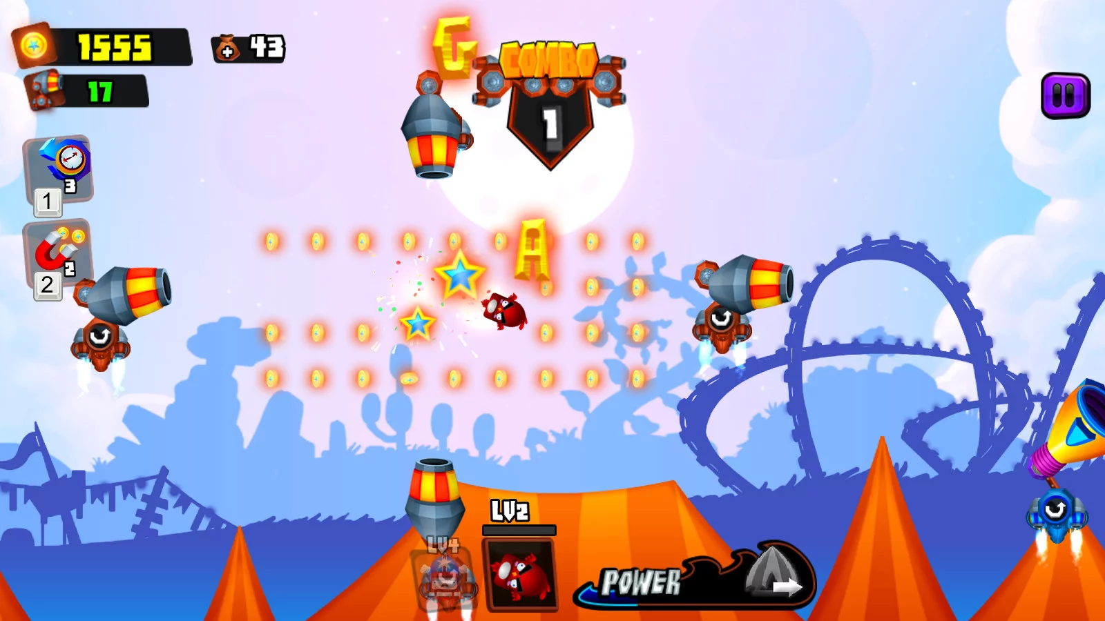 Изображение игры: Galaxy Cannon Rider