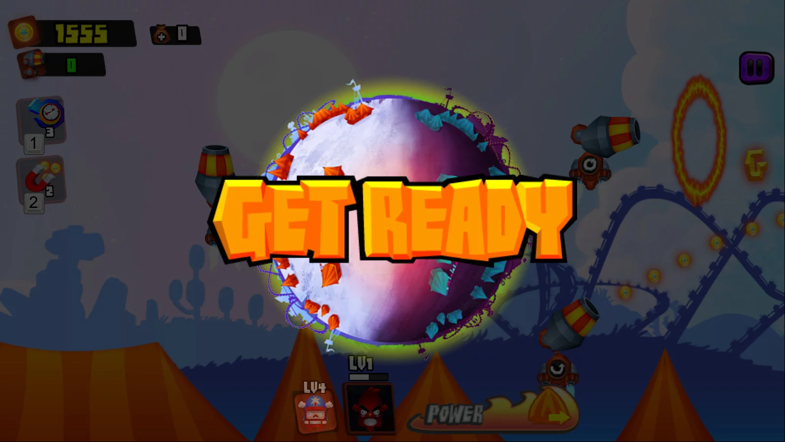 Изображение игры: Galaxy Cannon Rider