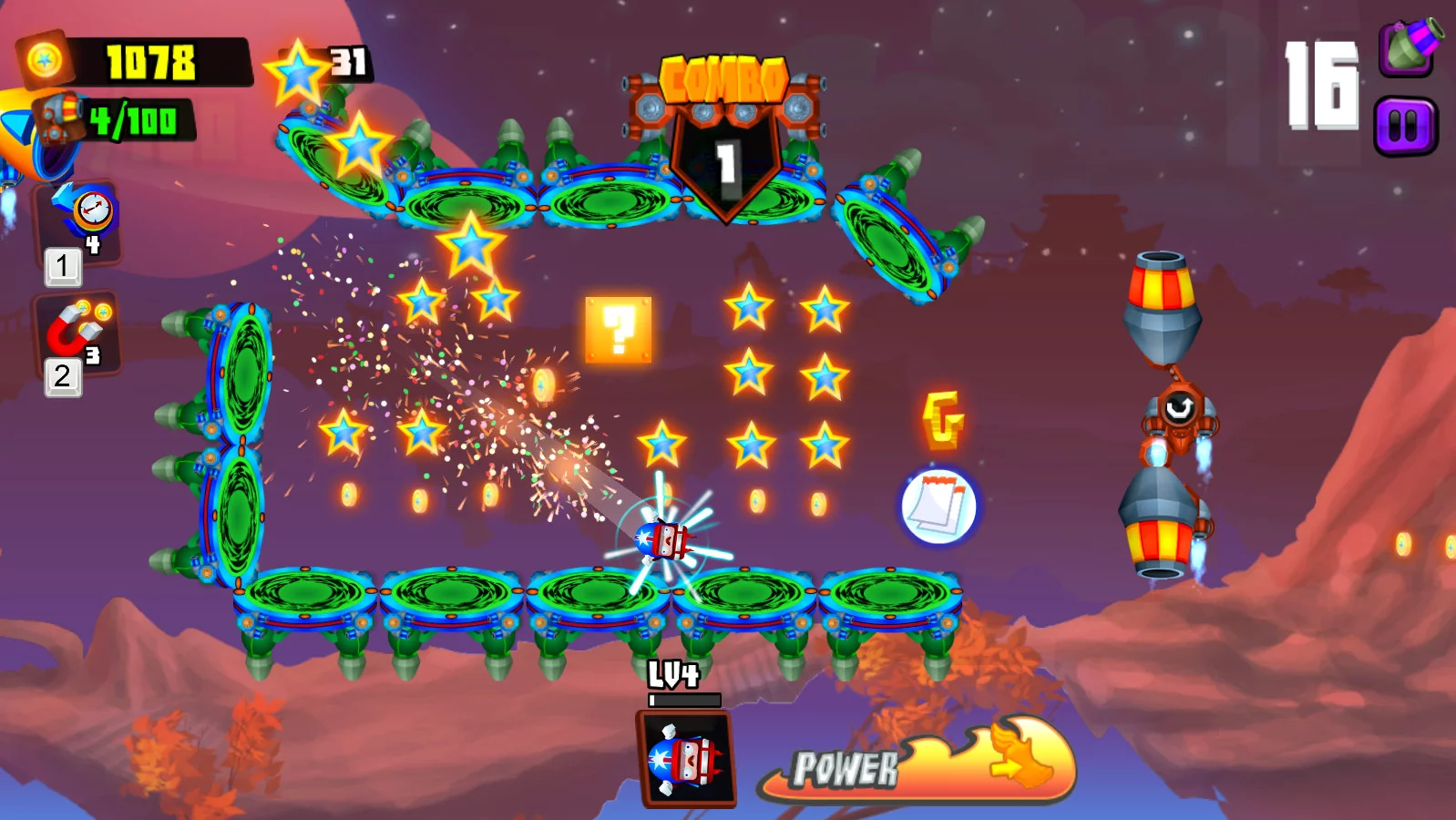 Изображение игры: Galaxy Cannon Rider
