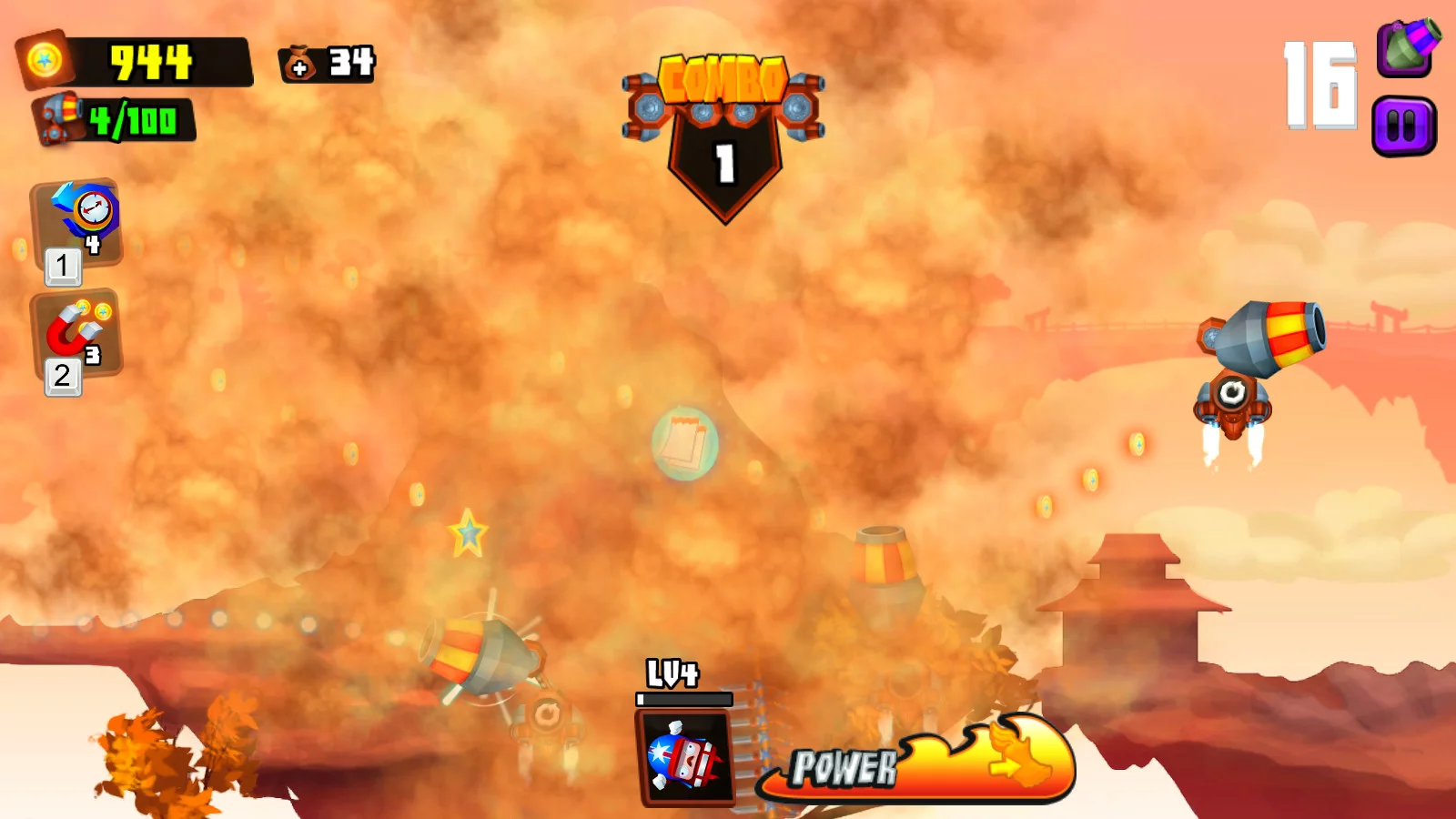 Изображение игры: Galaxy Cannon Rider