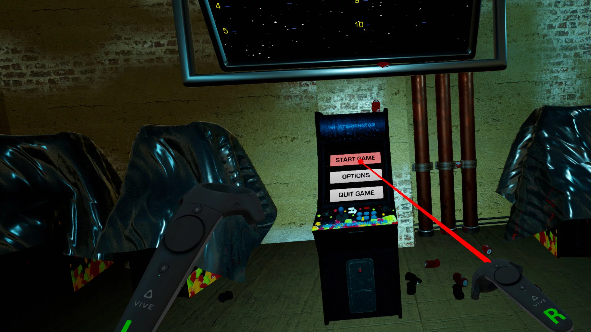 Изображение игры: VR-Xterminator