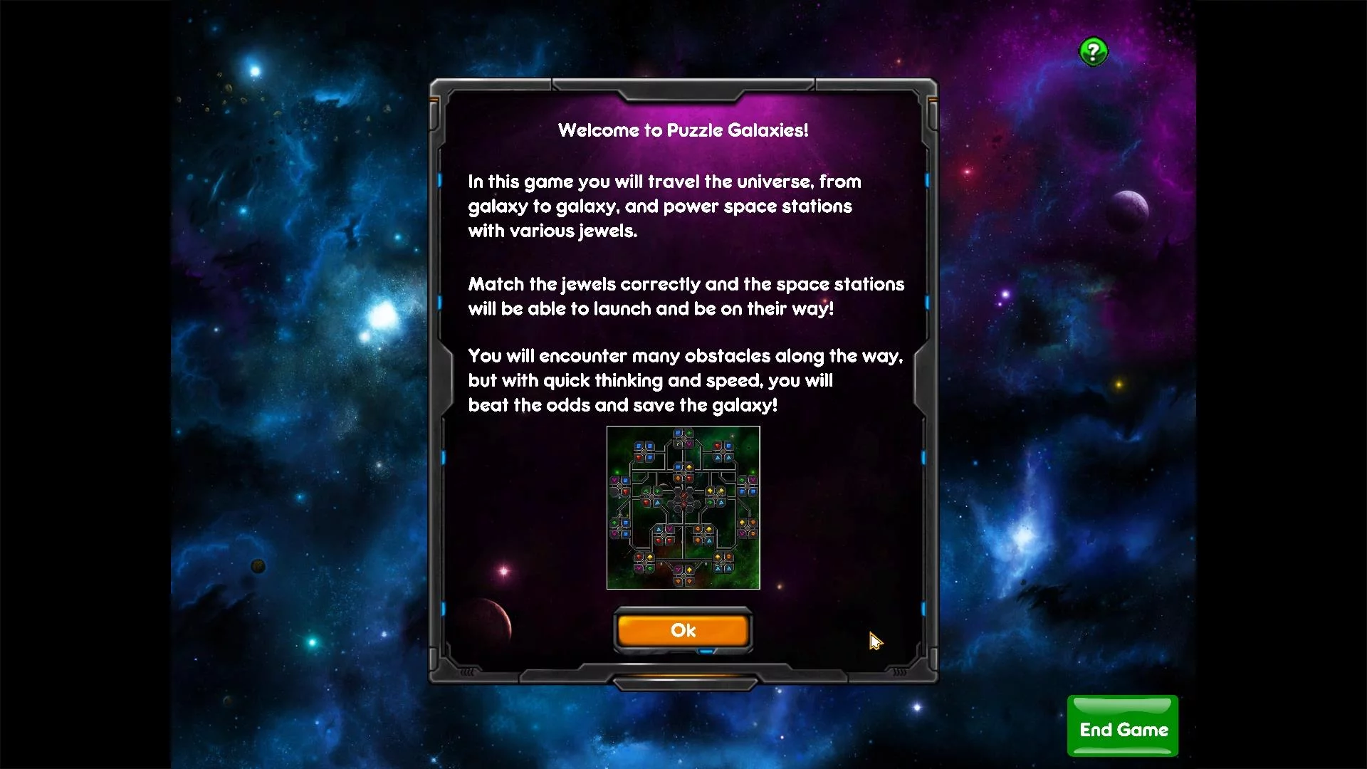 Изображение игры: Puzzle Galaxies