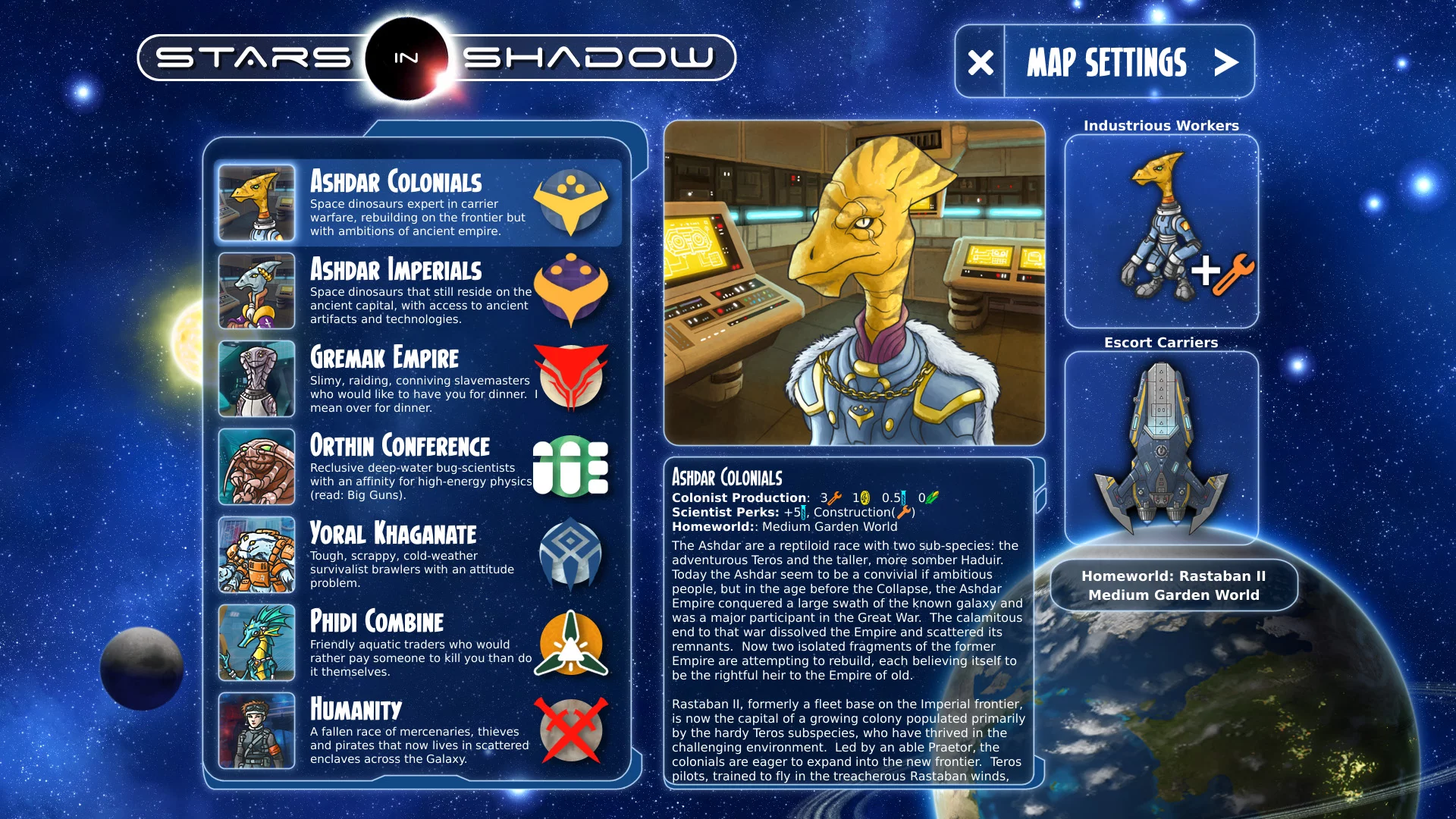 Изображение игры: Stars in Shadow
