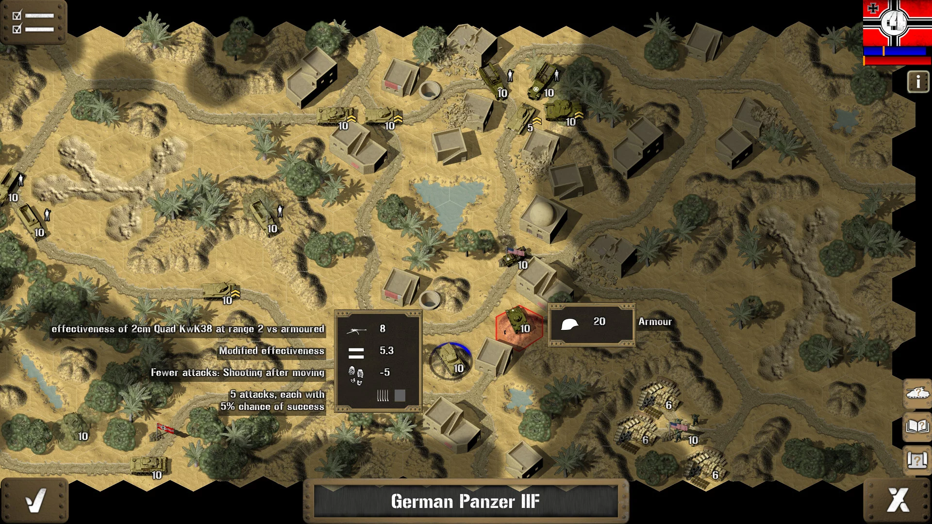 Изображение игры: Tank Battle: North Africa