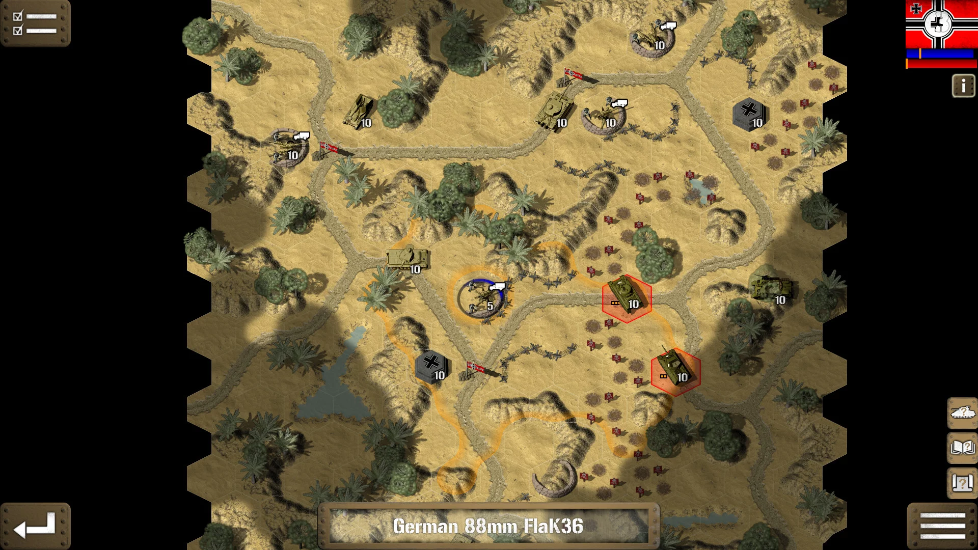 Изображение игры: Tank Battle: North Africa
