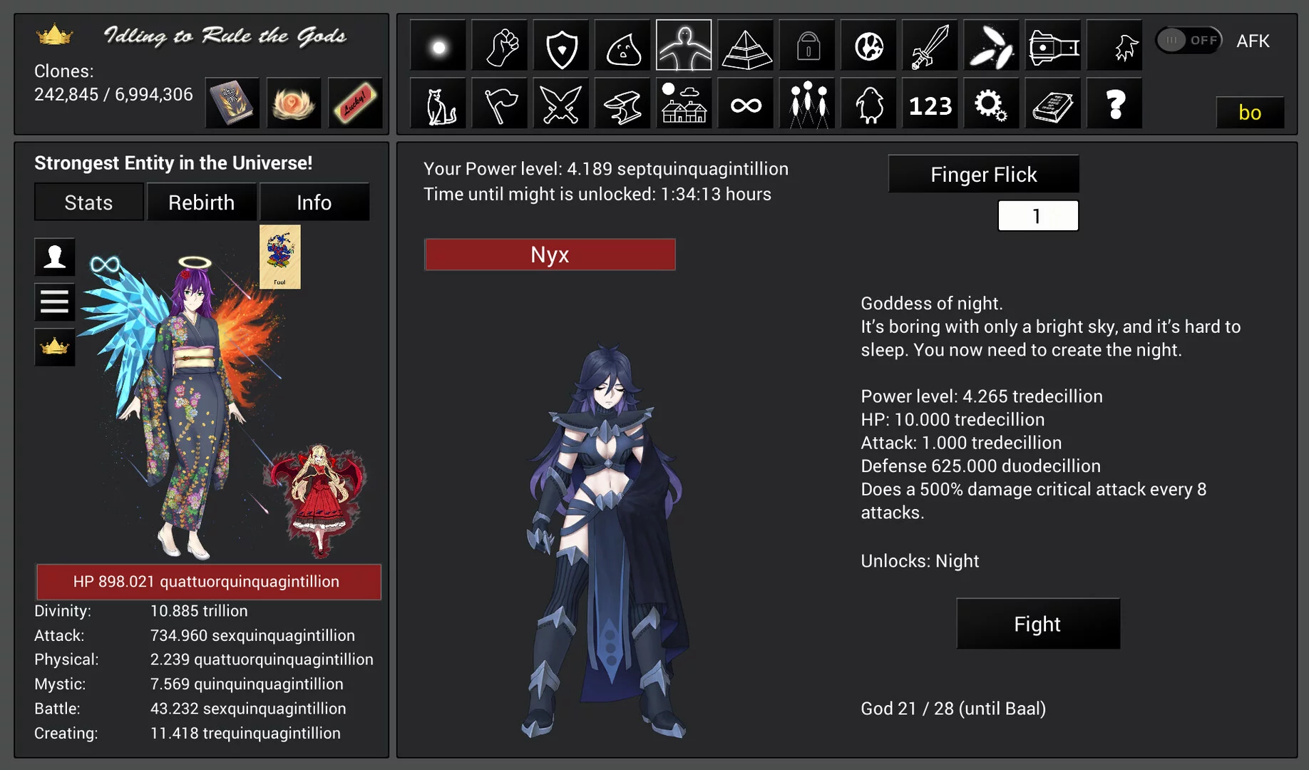 Изображение игры: Idling to Rule the Gods