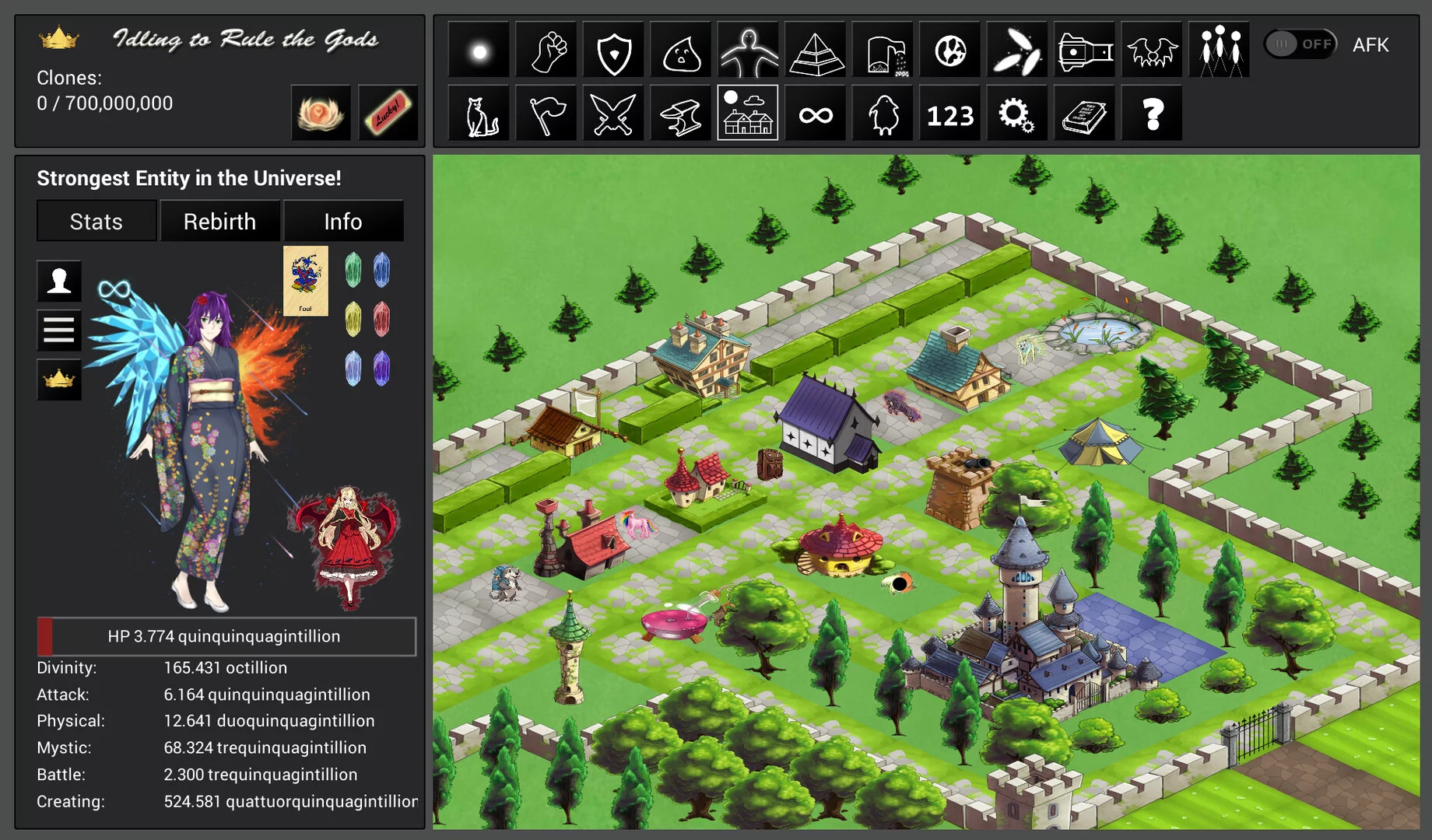 Изображение игры: Idling to Rule the Gods