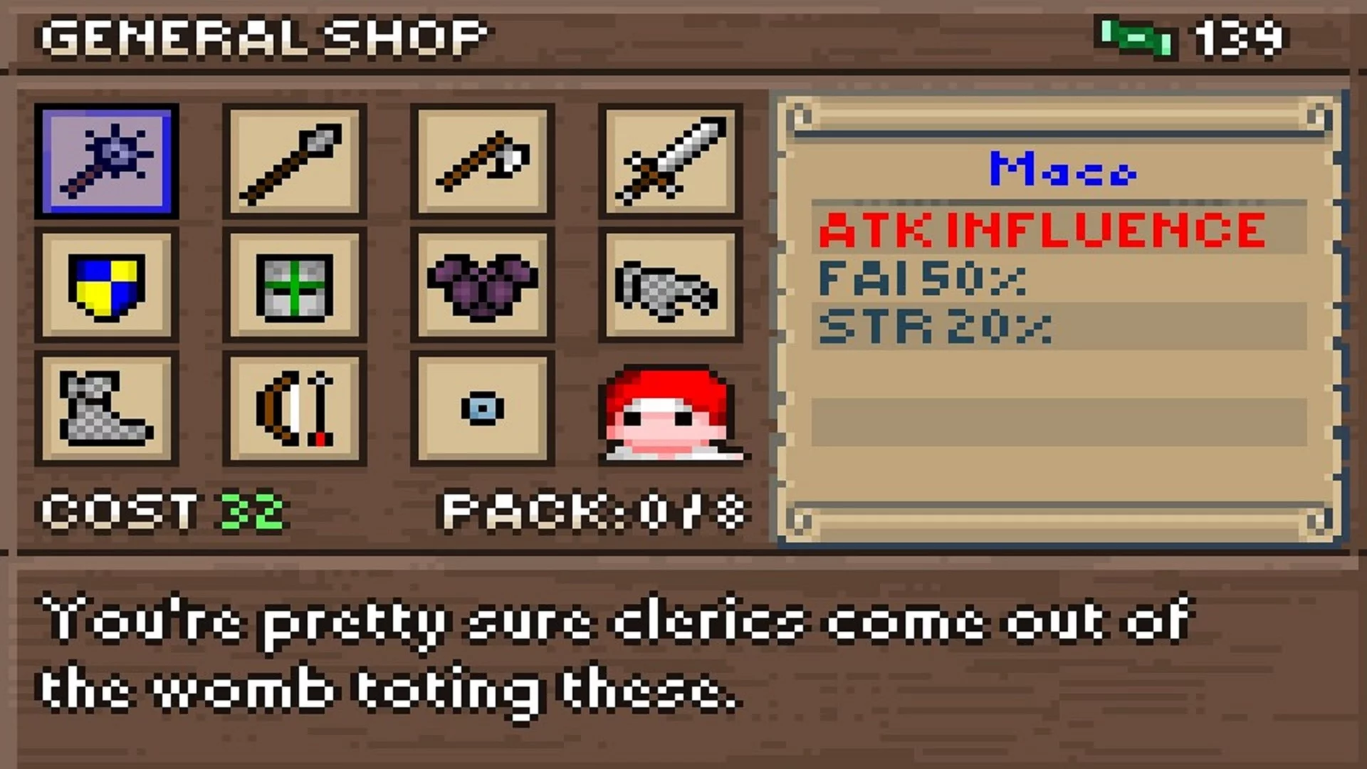 Изображение игры: Just a Cleric