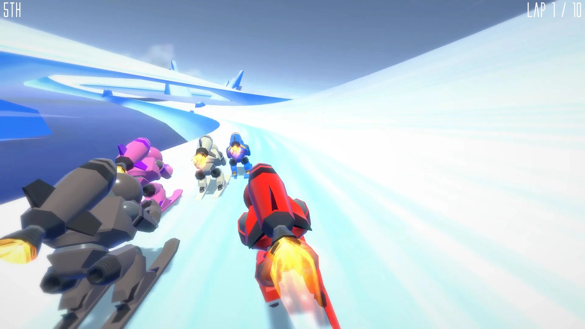 Изображение игры: Rocket Ski Racing