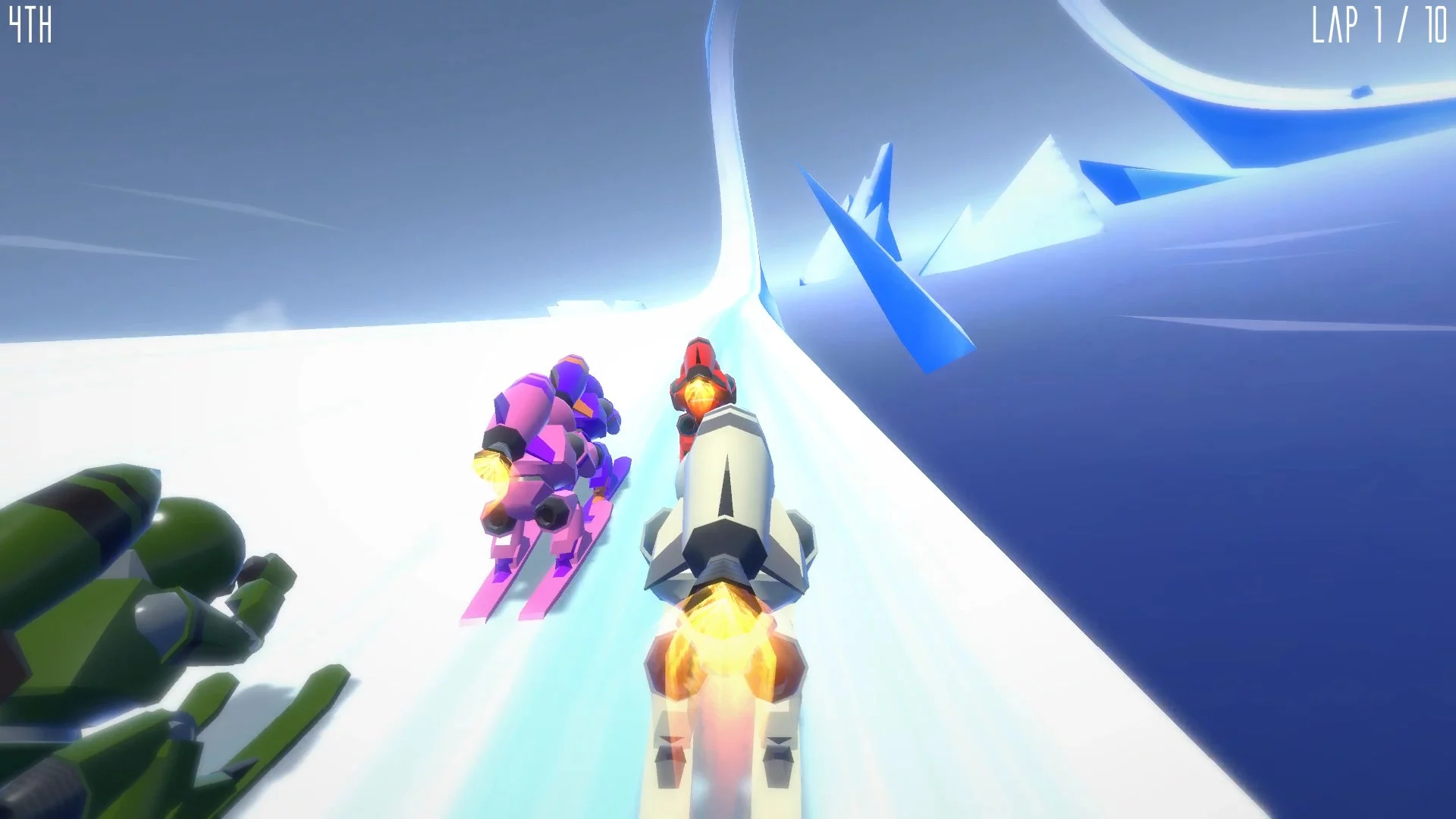 Изображение игры: Rocket Ski Racing