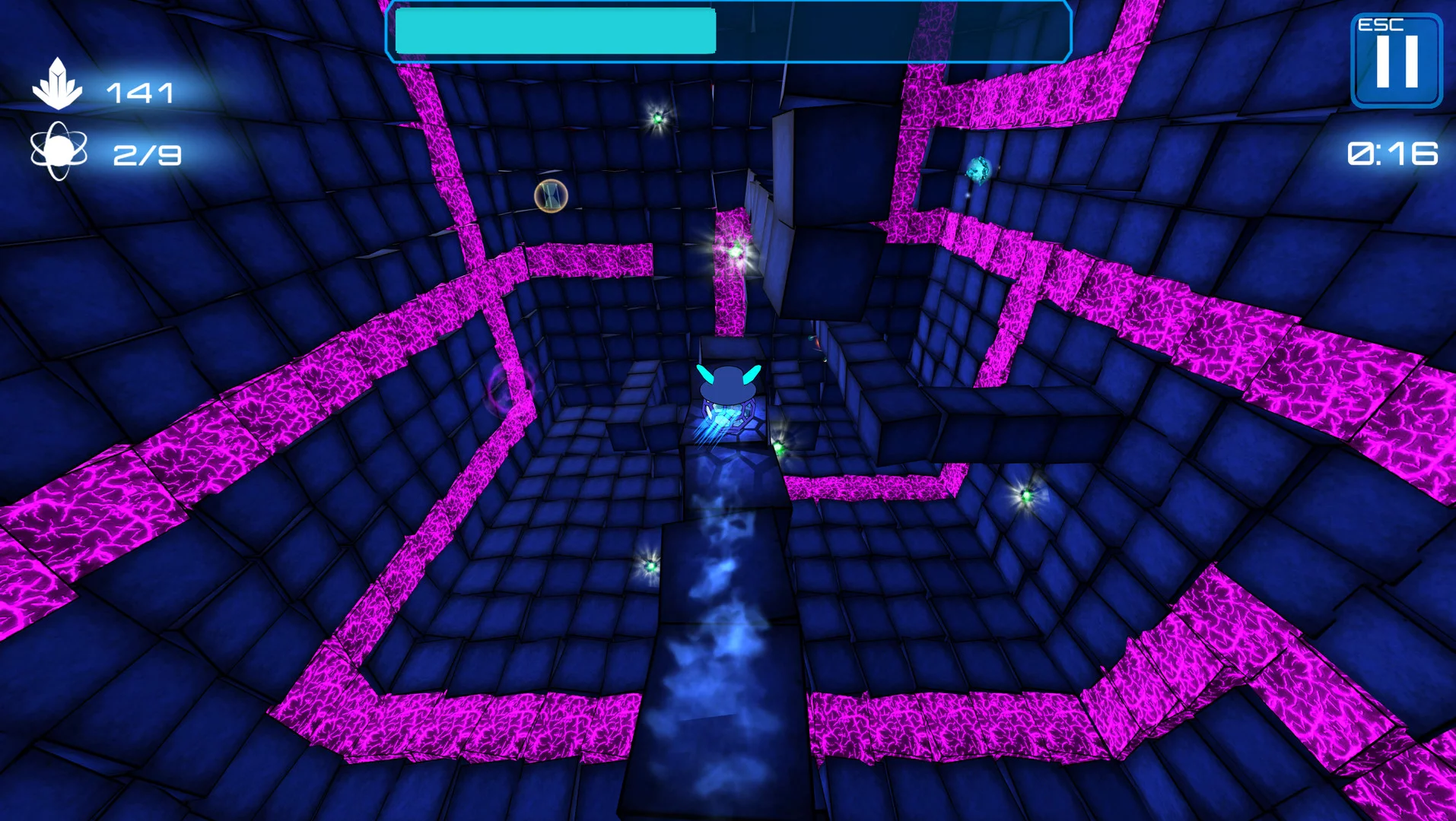 Изображение игры: Deep Blue 3D Maze in Space