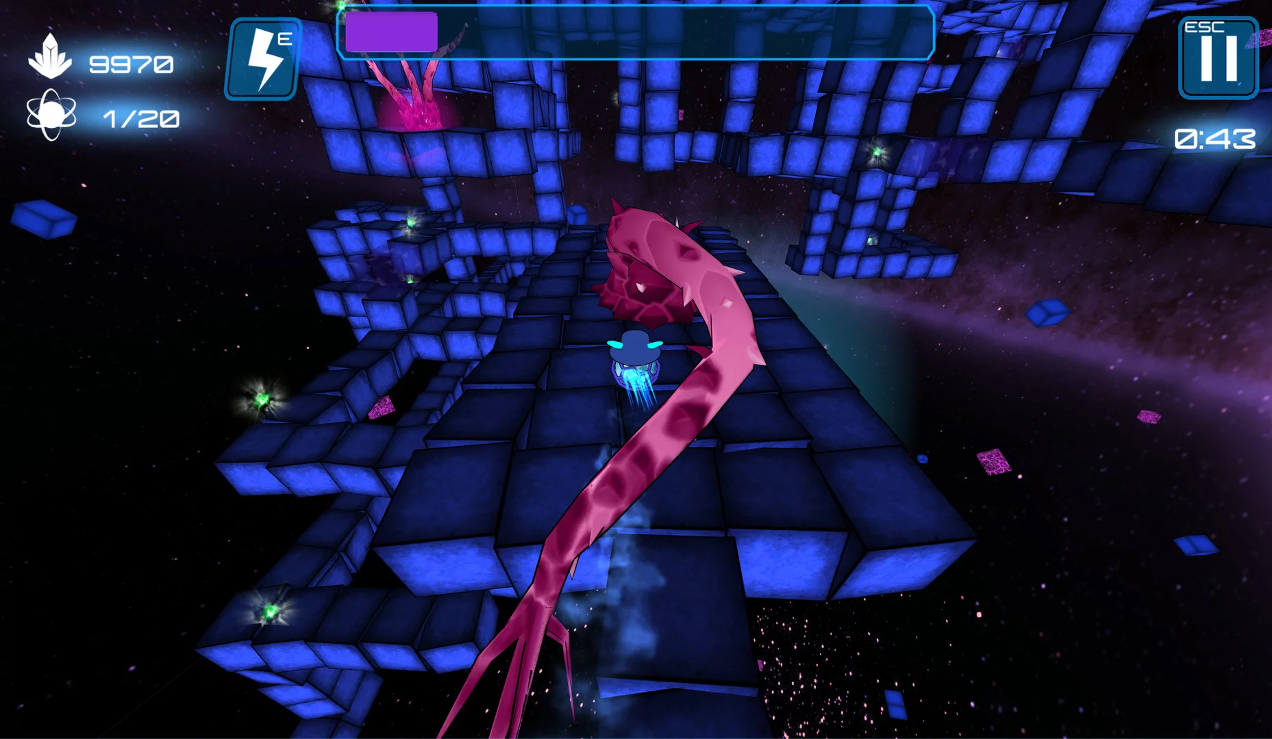 Изображение игры: Deep Blue 3D Maze in Space
