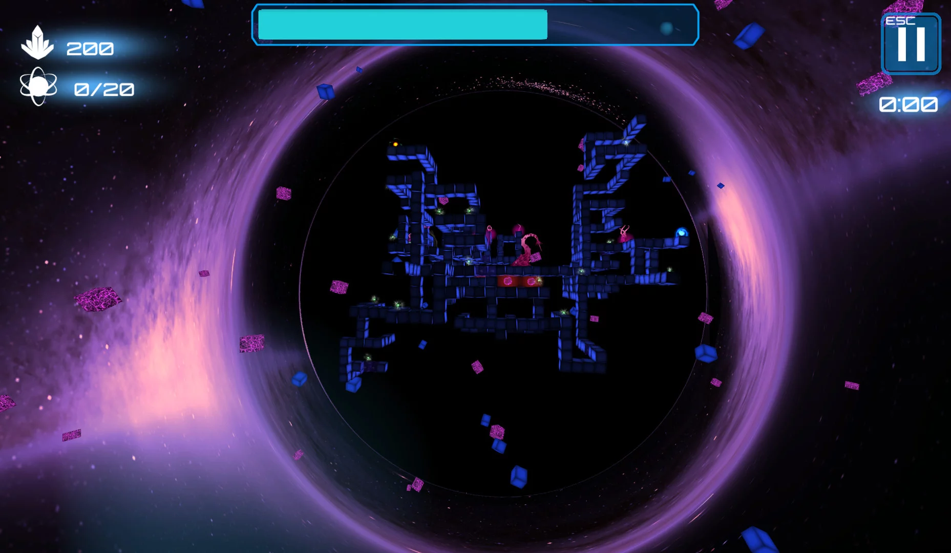 Изображение игры: Deep Blue 3D Maze in Space