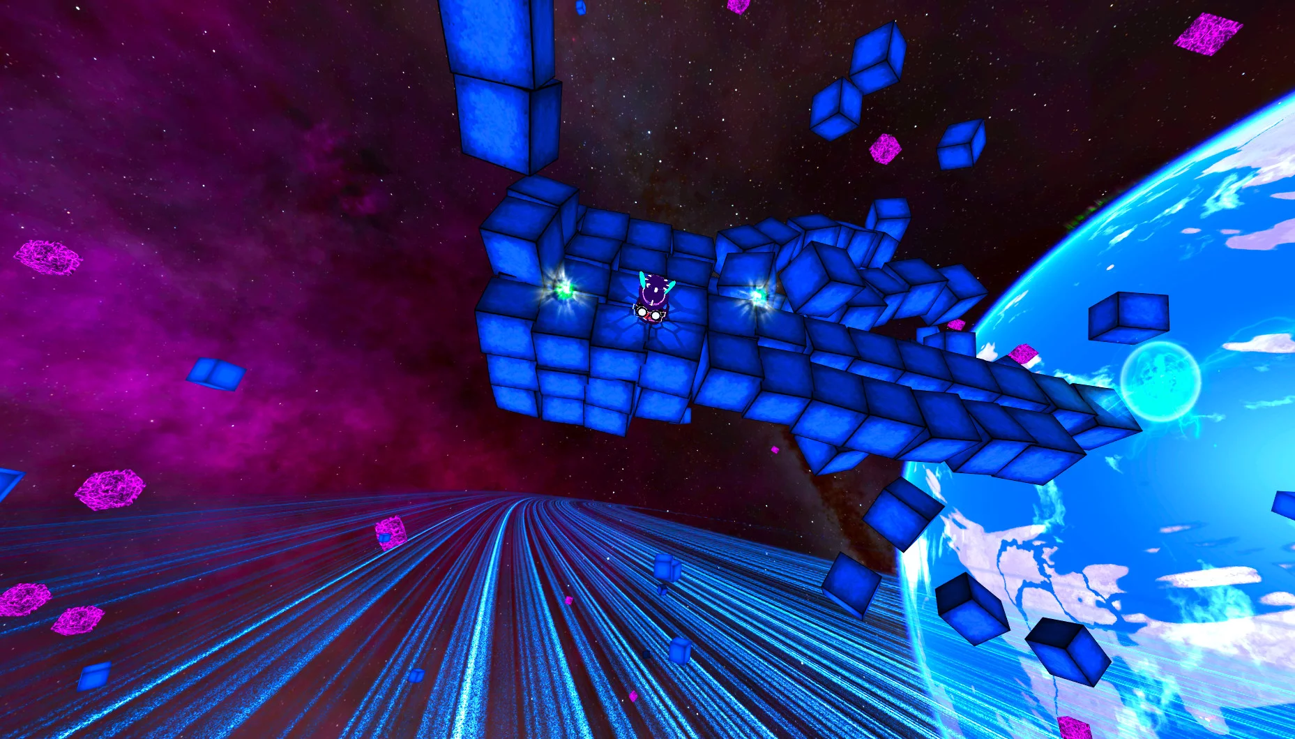 Изображение игры: Deep Blue 3D Maze in Space