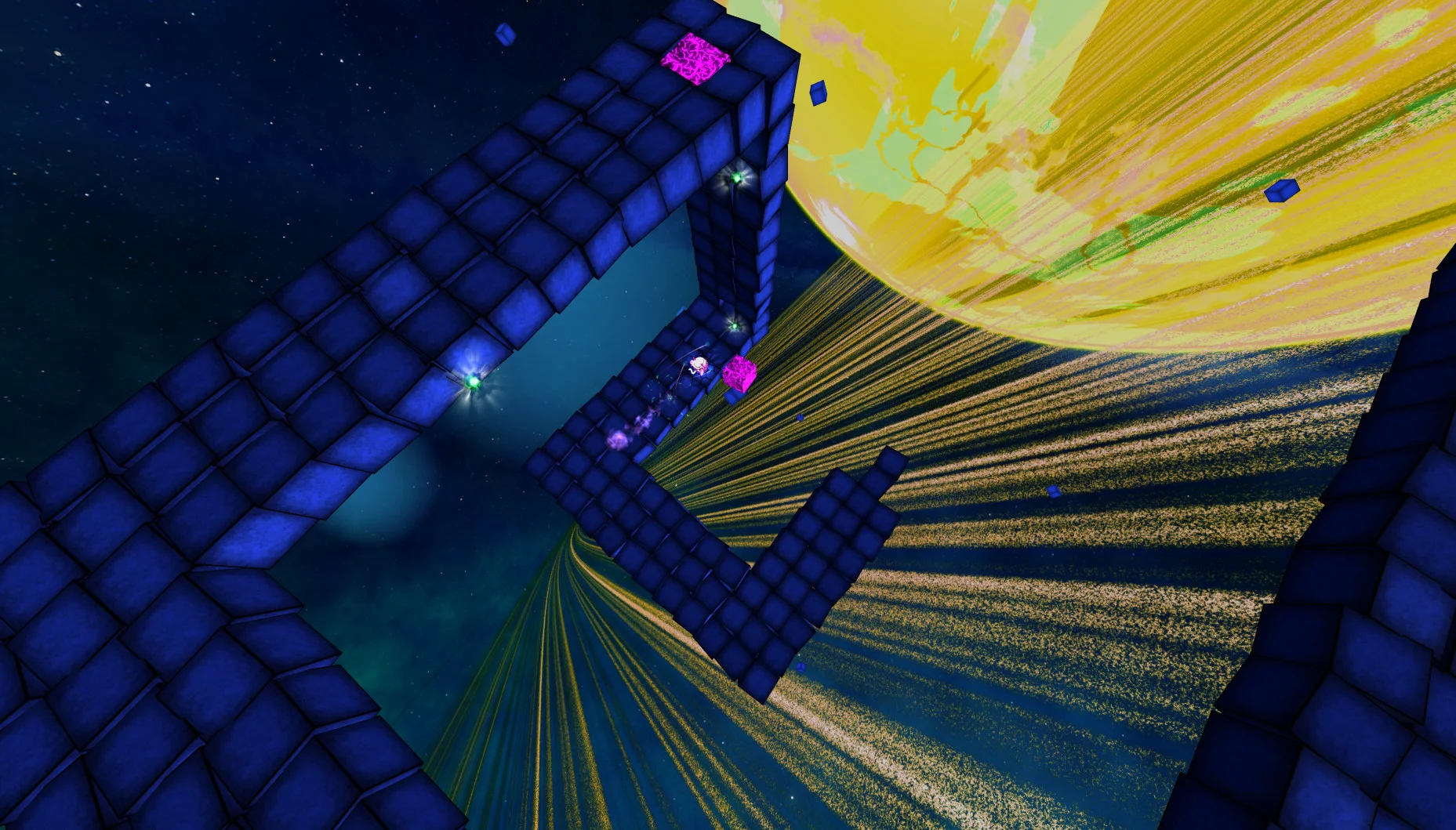 Изображение игры: Deep Blue 3D Maze in Space