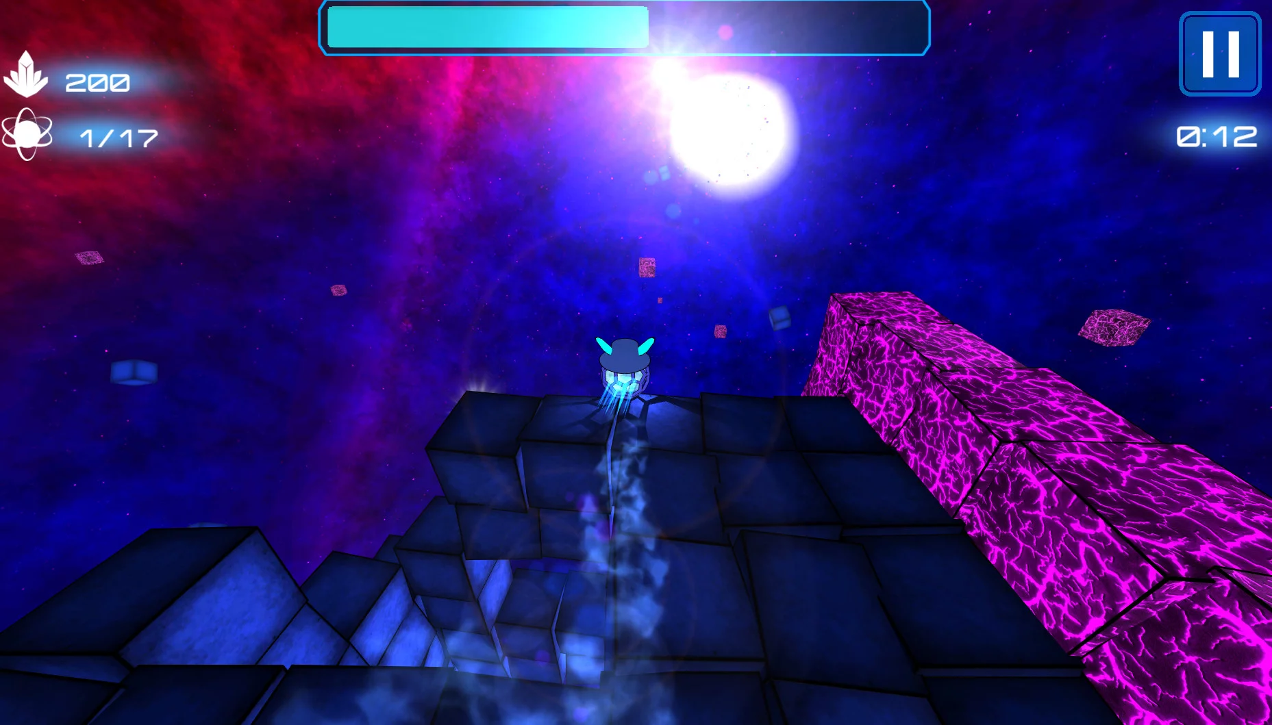 Изображение игры: Deep Blue 3D Maze in Space
