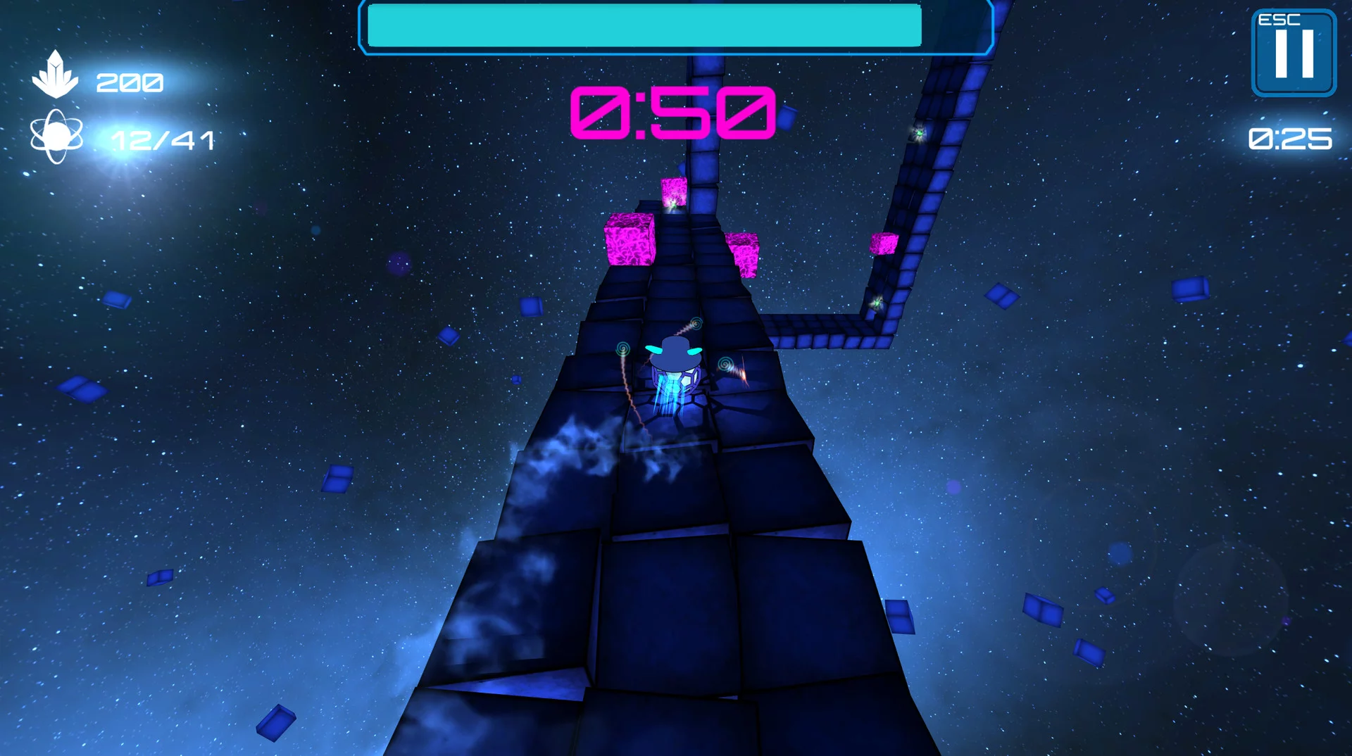 Изображение игры: Deep Blue 3D Maze in Space