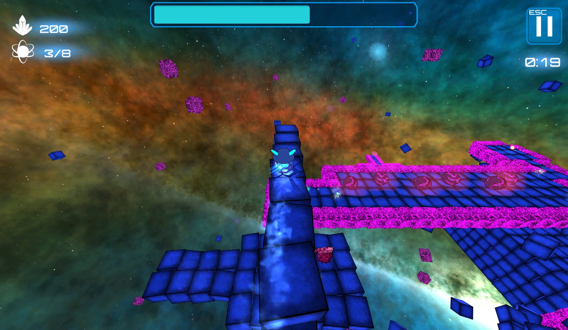 Изображение игры: Deep Blue 3D Maze in Space
